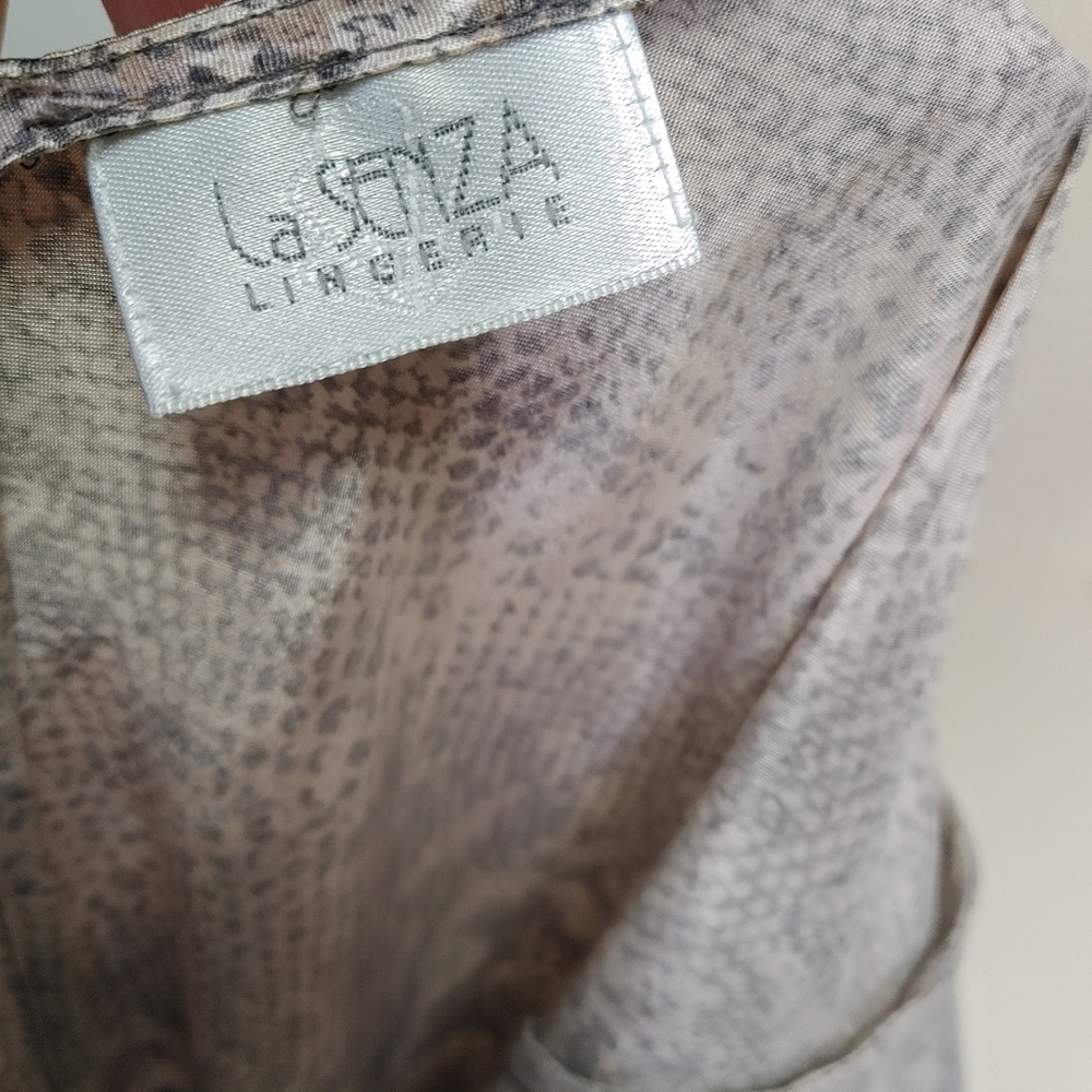 La Senza snakeskin printed satin maxi slip dress size M - Picture 9 of 11